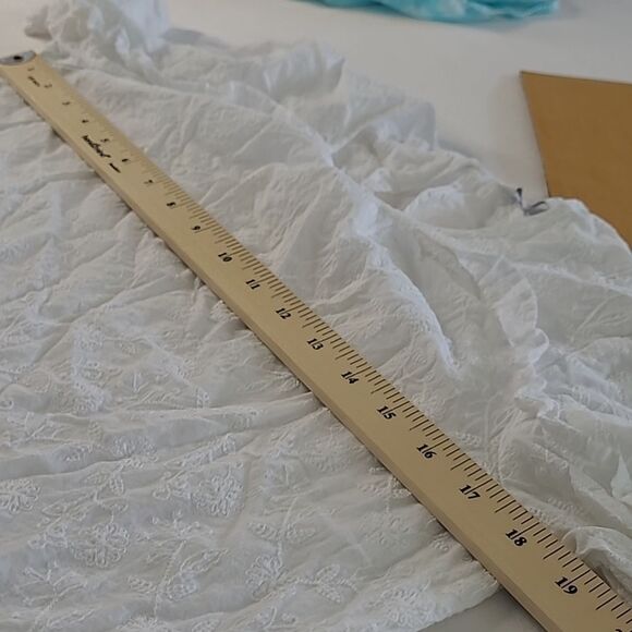 Lucky Brand los Angeles XS 100% cotton top with ruffles - Picture 8 of 9